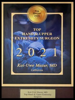 2021 Top Hand & Upper Extremity Surgeon Award