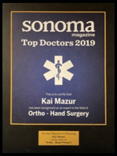 2019 Sonoma Magazine Top Doctors Award